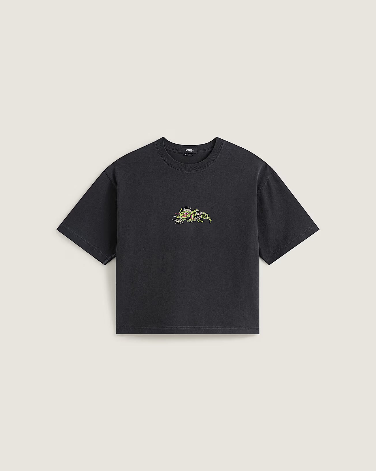 ✌️ Vans Wreckpack Claw Peace Crop T-Shirt Unisex  - Black