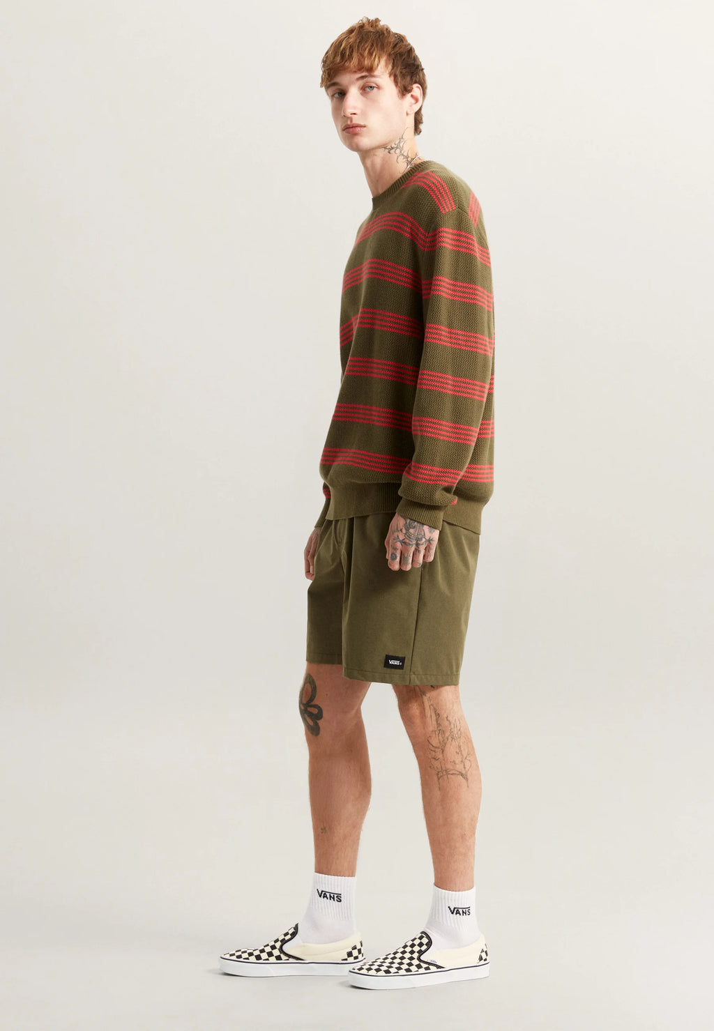 🩳 Vans Range Relaxed Elastic Shorts – Pantaloncini Unisex Relaxed Fit - Moss  Olive