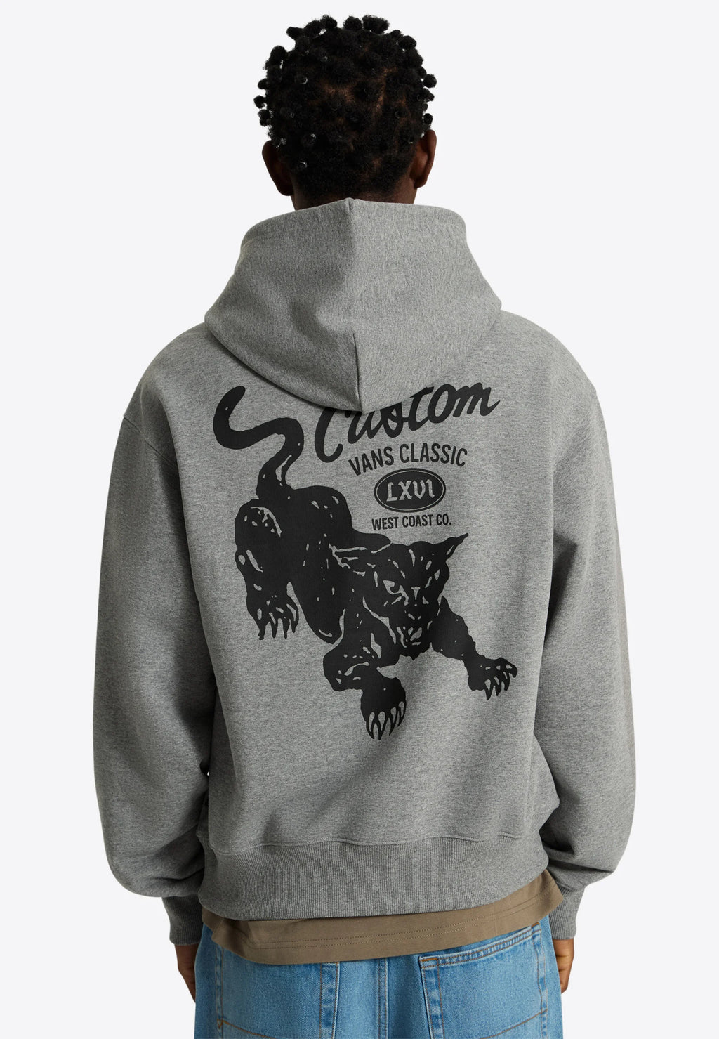 Vans Custom Cat Pullover Hoodie – Felpa con Cappuccio - Cement Heather