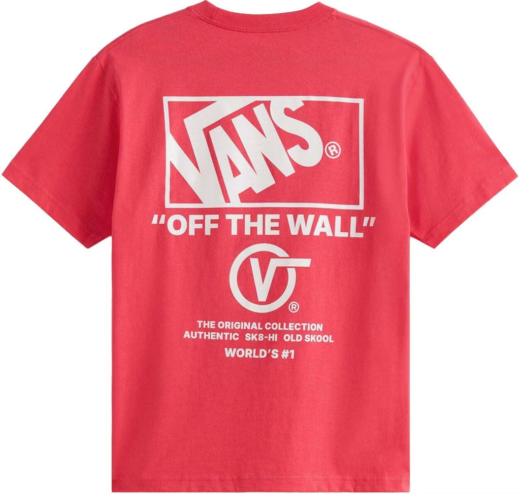 👕 Vans Stacked Hi Print T-Shirt - Crimson Haze