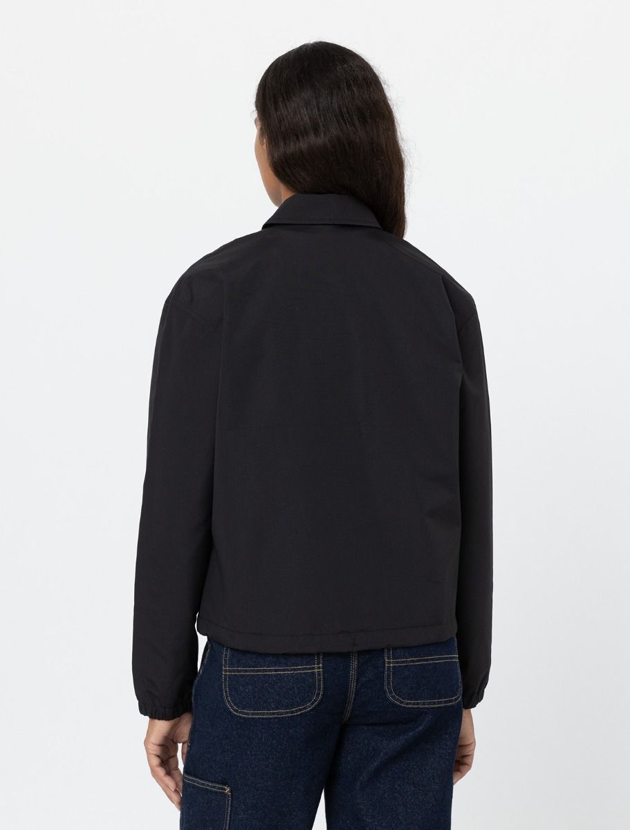 DICKIES Women's Coach Oakport Cropped Jacket - BLACK