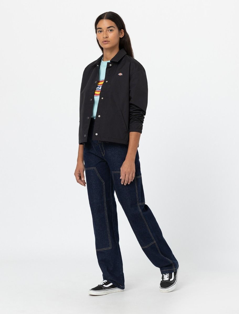 DICKIES Women's Coach Oakport Cropped Jacket - BLACK