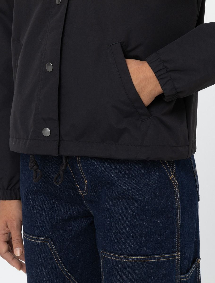 DICKIES Women's Coach Oakport Cropped Jacket - BLACK