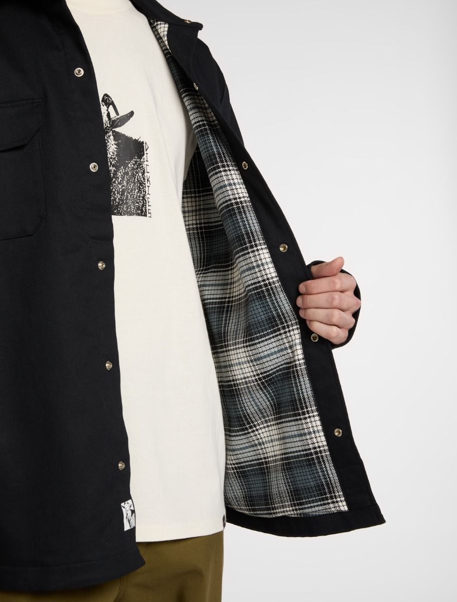 Shacket lined in Mike Anderson canvas – DICKIES - BLACK