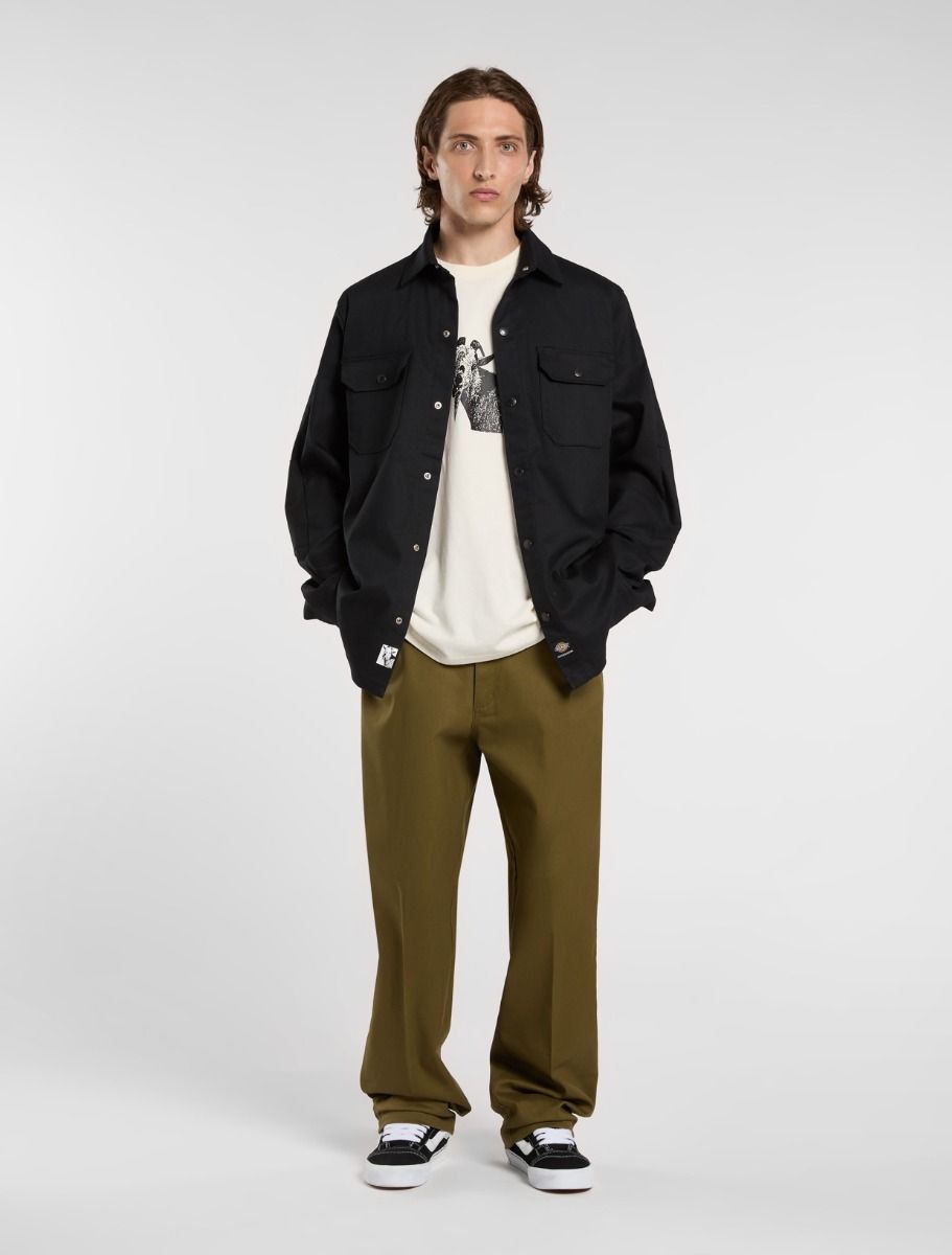 Shacket lined in Mike Anderson canvas – DICKIES - BLACK