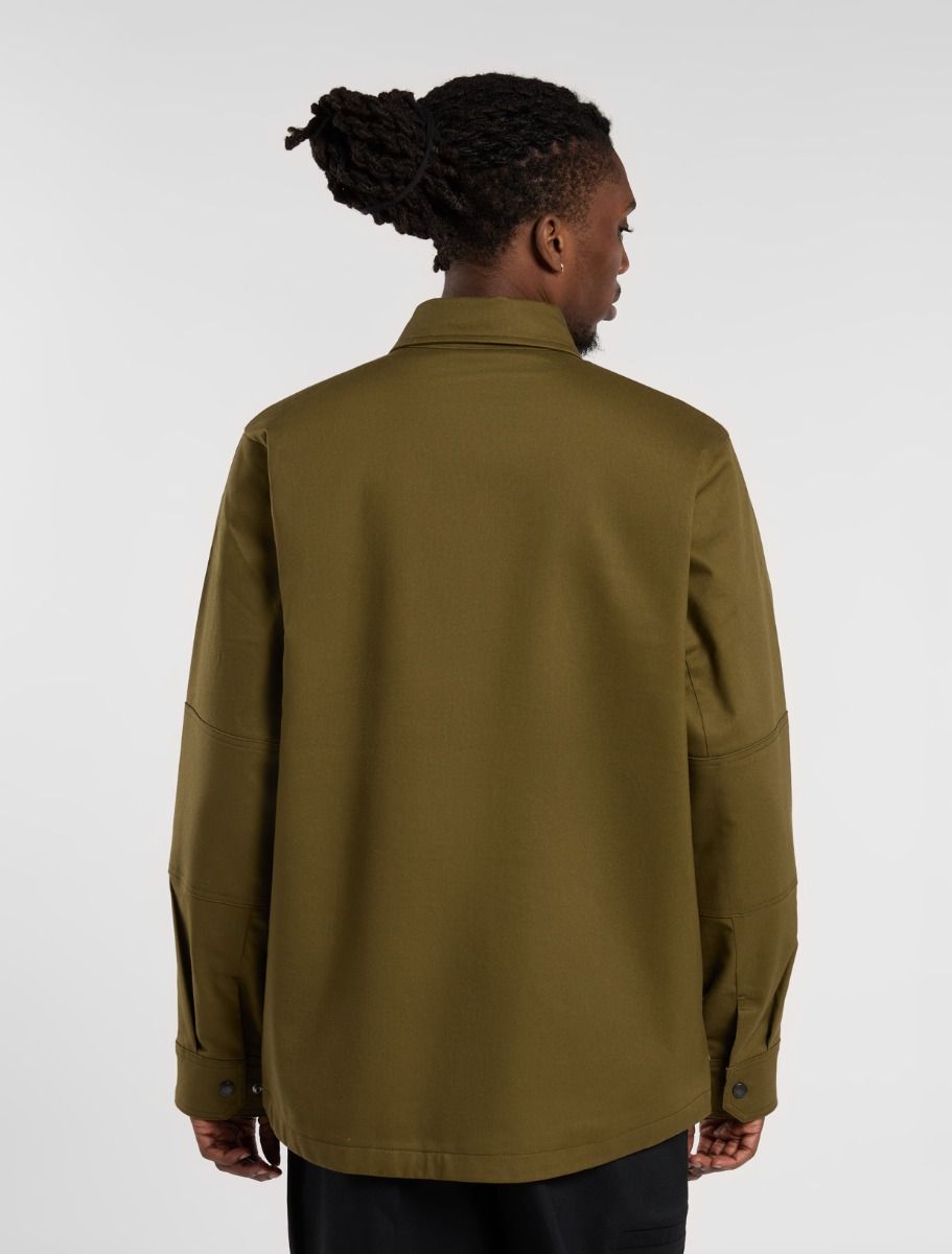 Shacket foderata in canvas Mike Anderson – DICKIES - DARK OLIVE