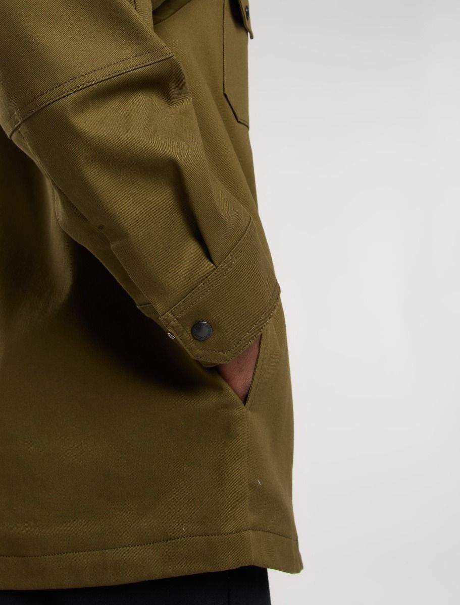 Shacket foderata in canvas Mike Anderson – DICKIES - DARK OLIVE