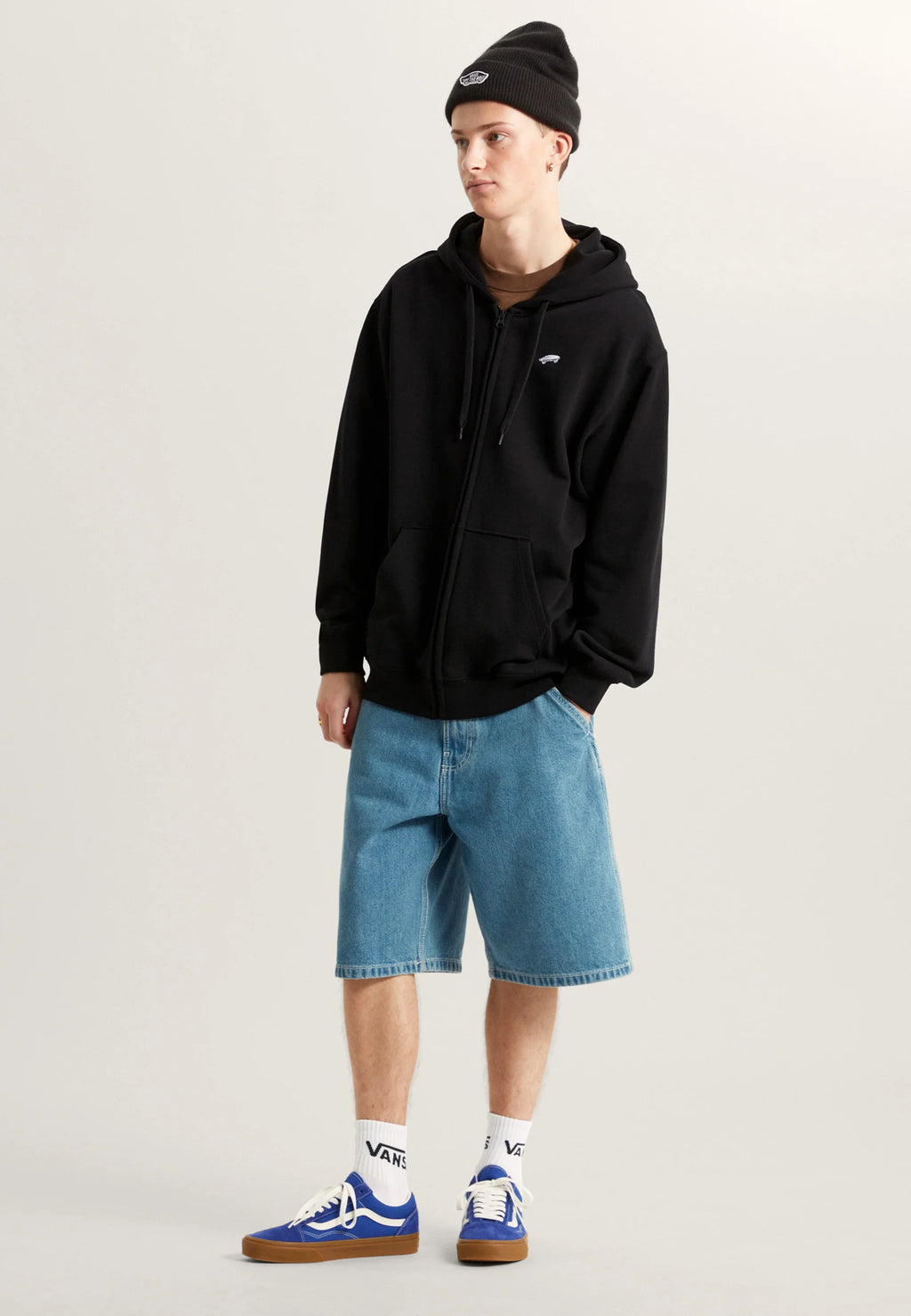 Vans Salton Loose FT Full Zip – Felpa con Cappuccio Uomo - Black
