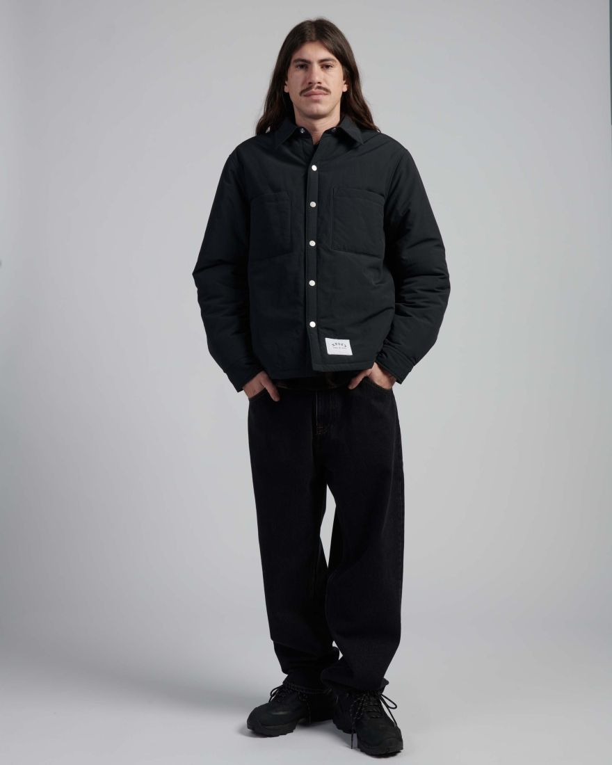 EDWIN Sphere Padded Overshirt Jacket - BLACK