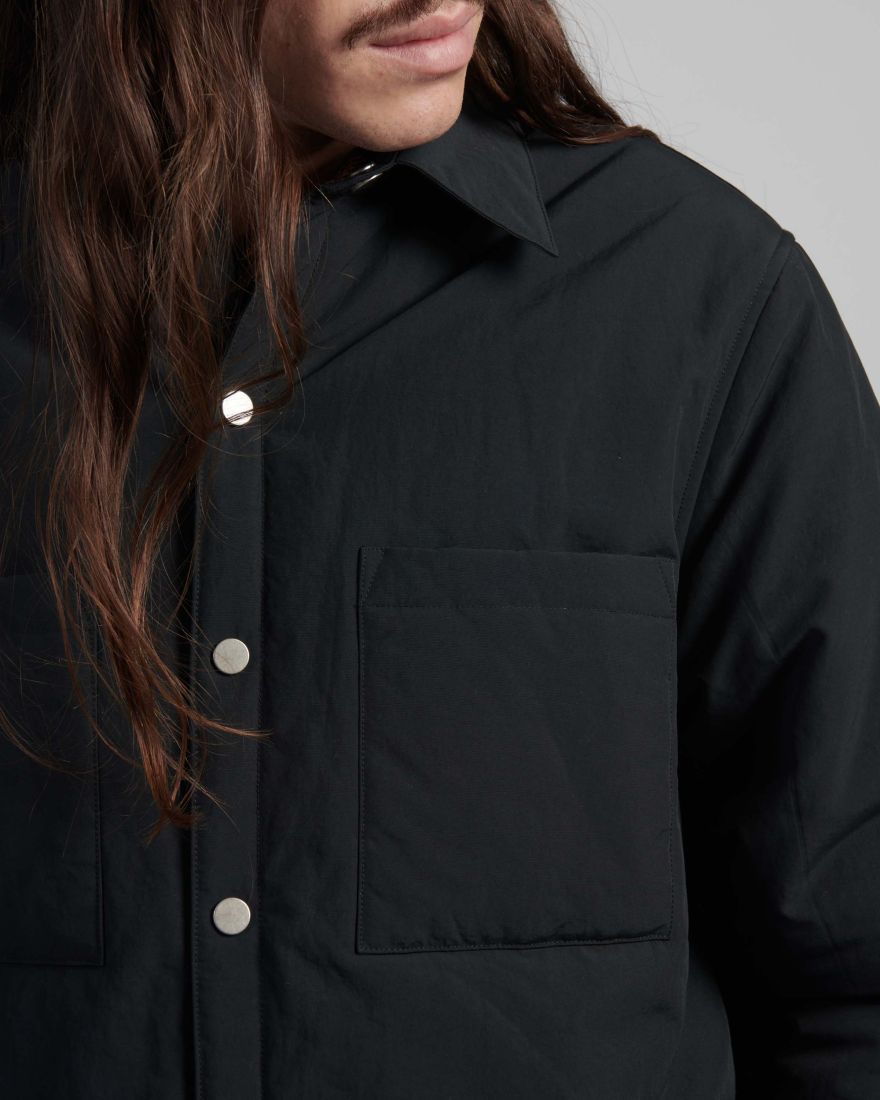 EDWIN Sphere Padded Overshirt Jacket - BLACK