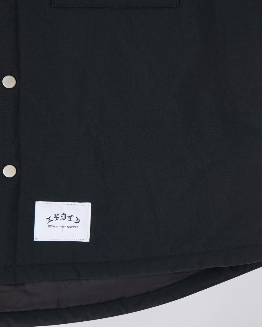 EDWIN Sphere Padded Overshirt Jacket - BLACK