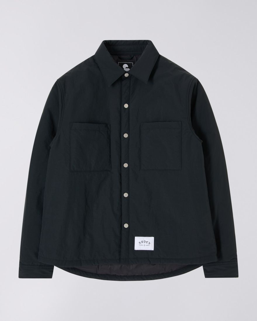 EDWIN Sphere Padded Overshirt Jacket - BLACK