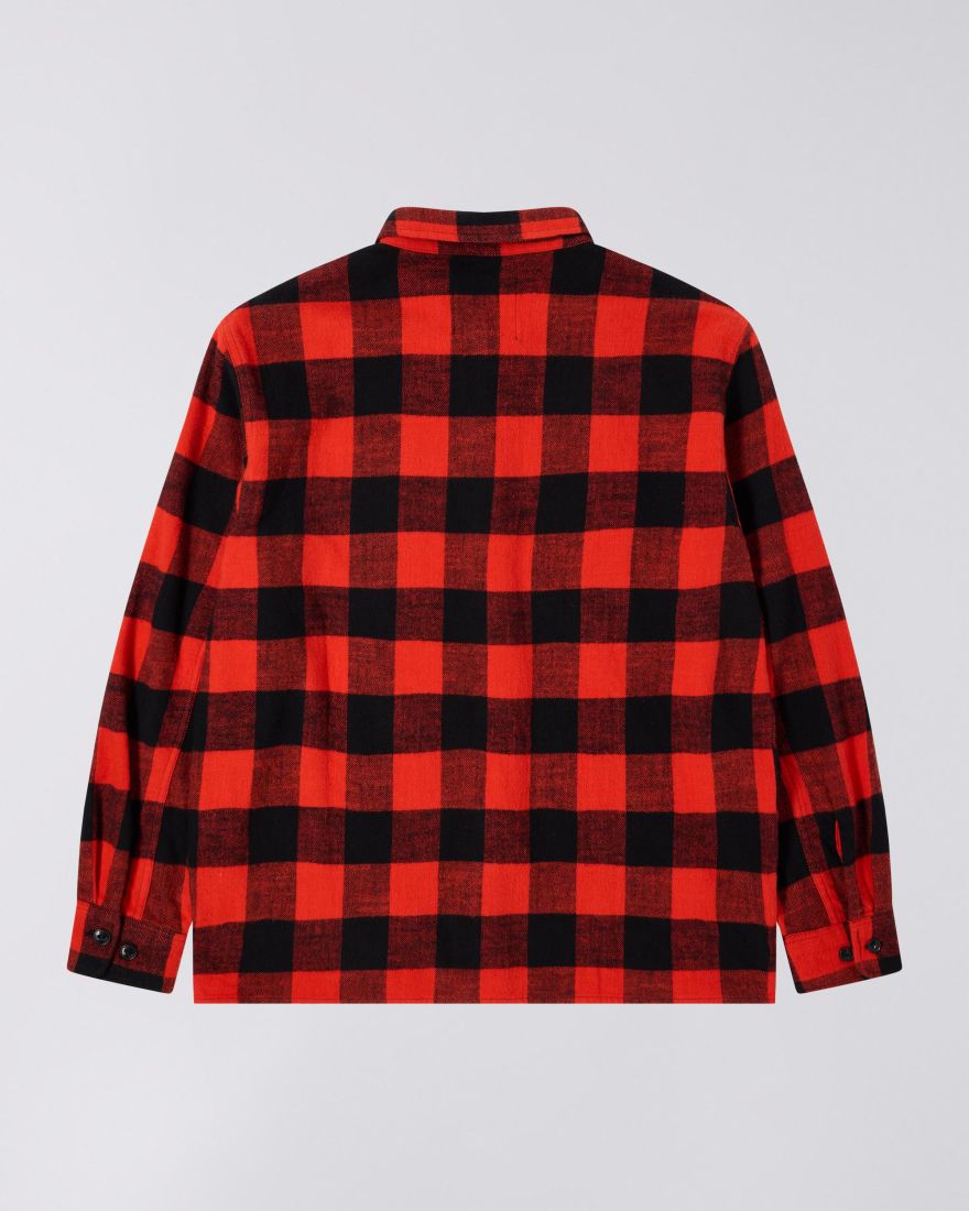 Camicia EDWIN Sebastian Shirt LS Rossa