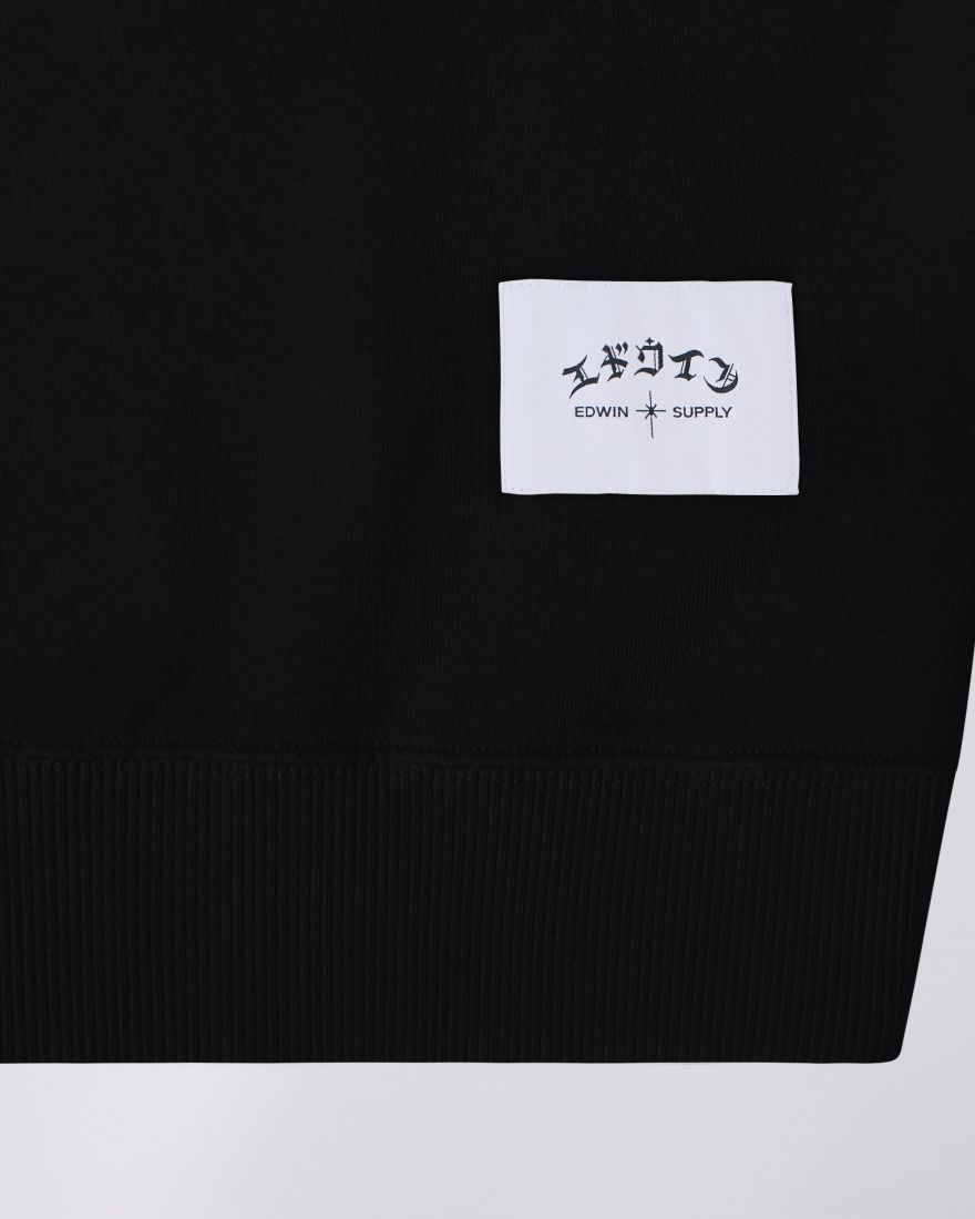 Felpa EDWIN High Life Low Levels Sweat - BLACK