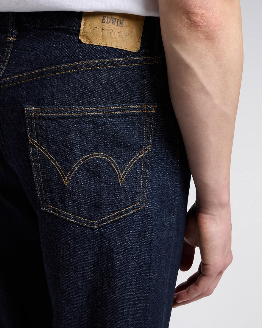 👖 Edwin Regular Straight Jeans Made in Japan - blue Rinsed