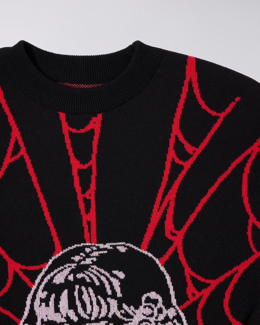 EDWIN Black Widow Sweater - BLACK