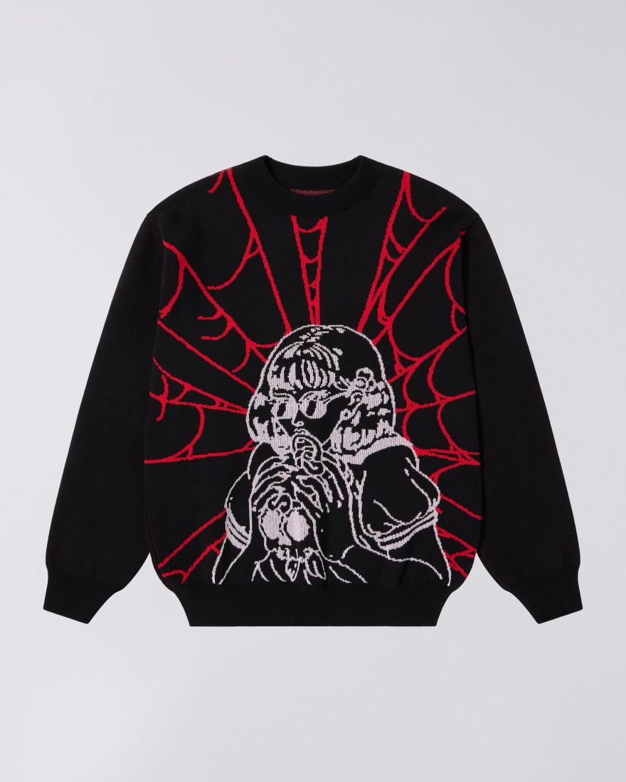 Maglione EDWIN Black Widow Sweater - BLACK