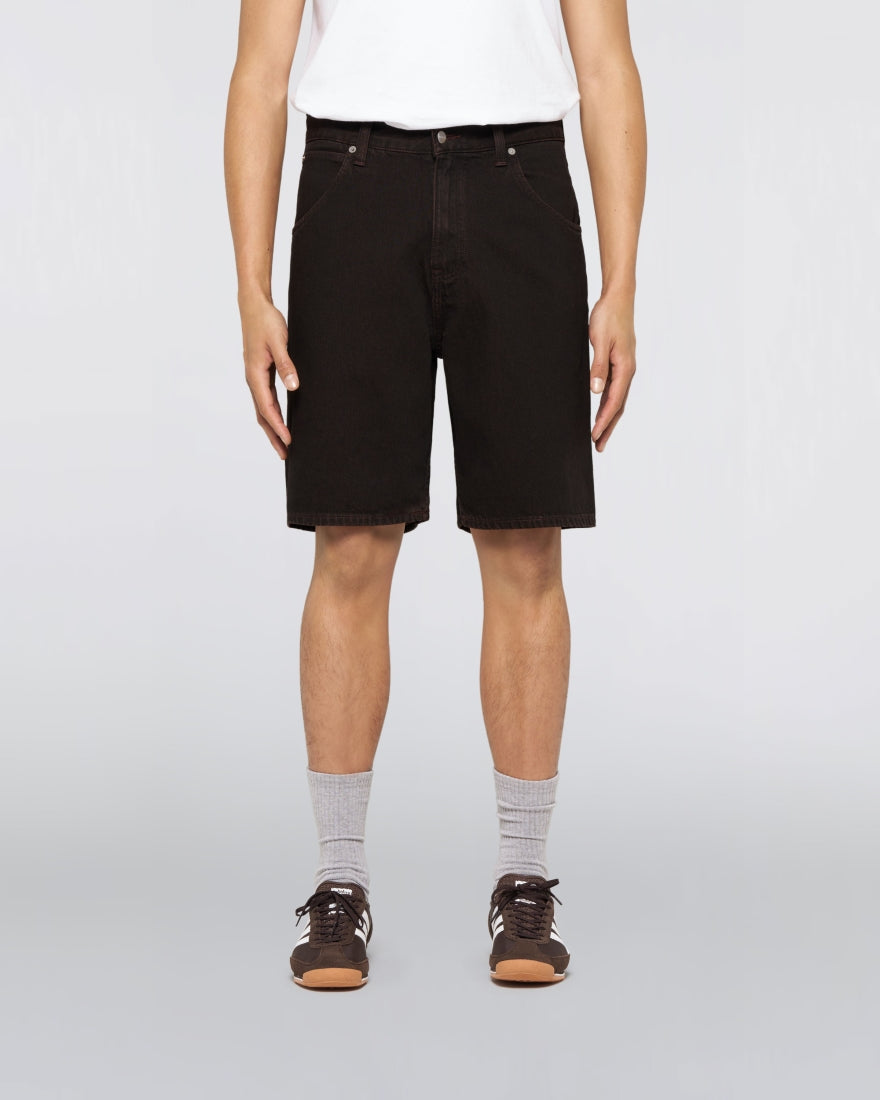 EDWIN Tyrell Short Uomo – Shorts Denim Loose Fit Black - coffee bean overdyed