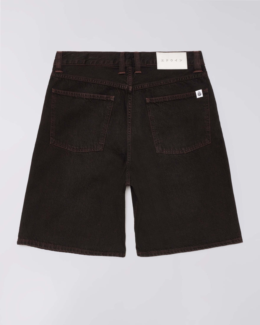 EDWIN Tyrell Short Uomo – Shorts Denim Loose Fit Black - coffee bean overdyed