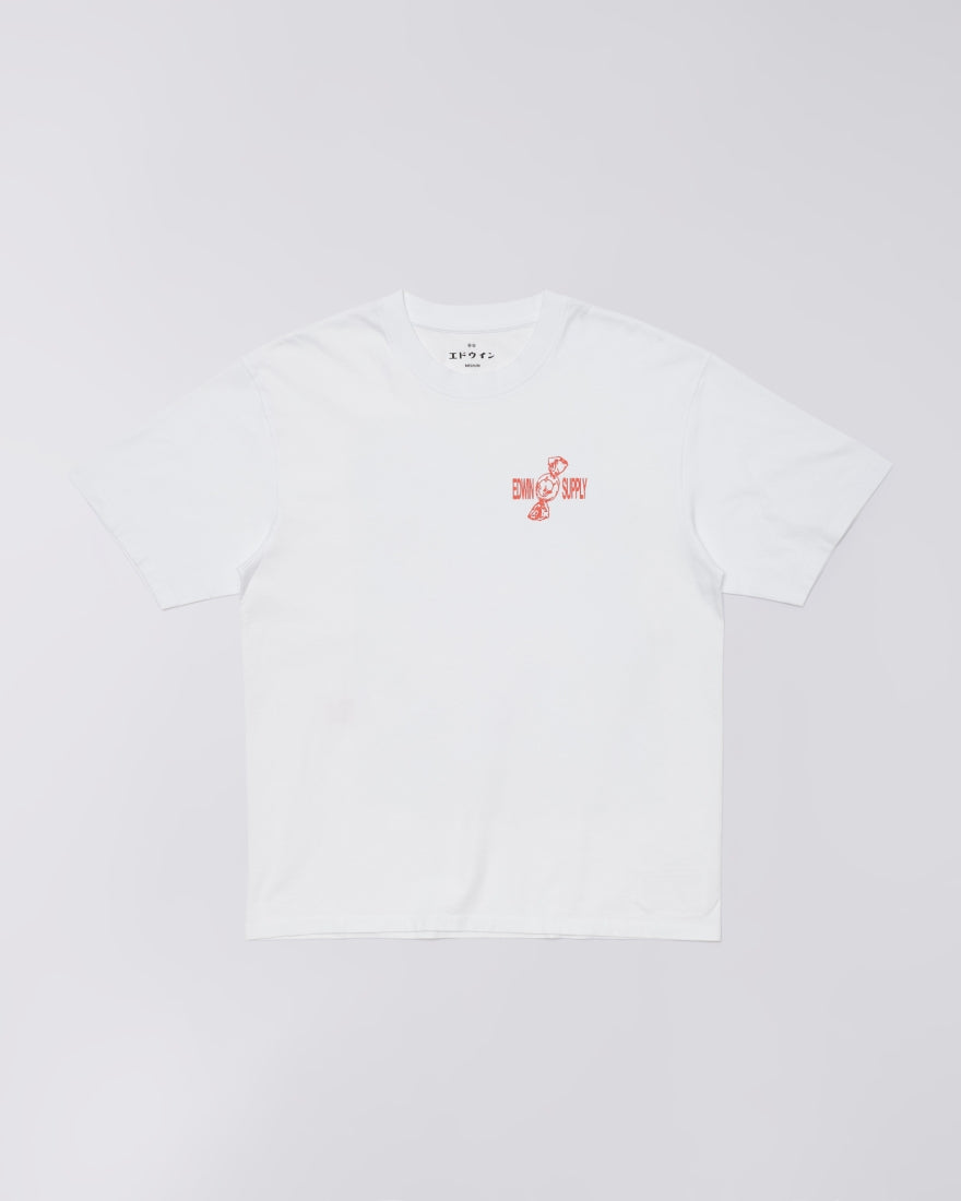 T-shirt EDWIN Sorry Tokyo - White