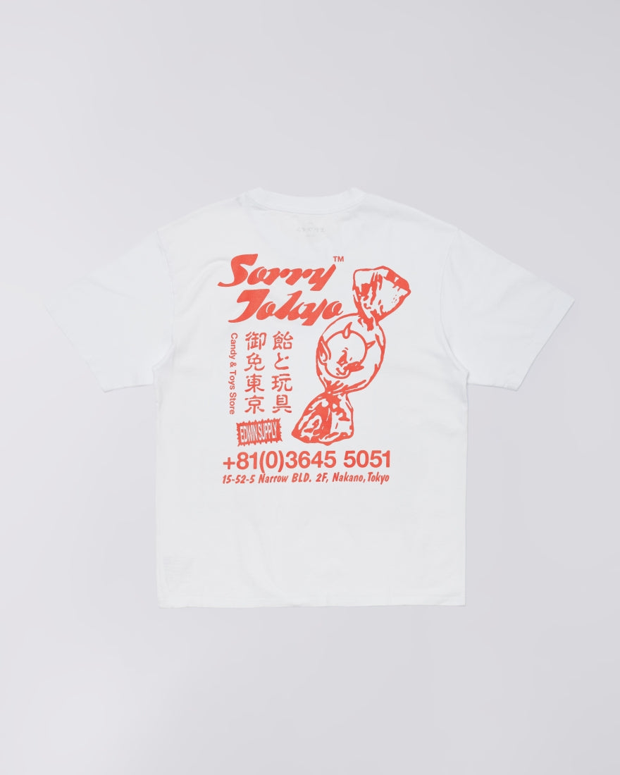 T-shirt EDWIN Sorry Tokyo - White