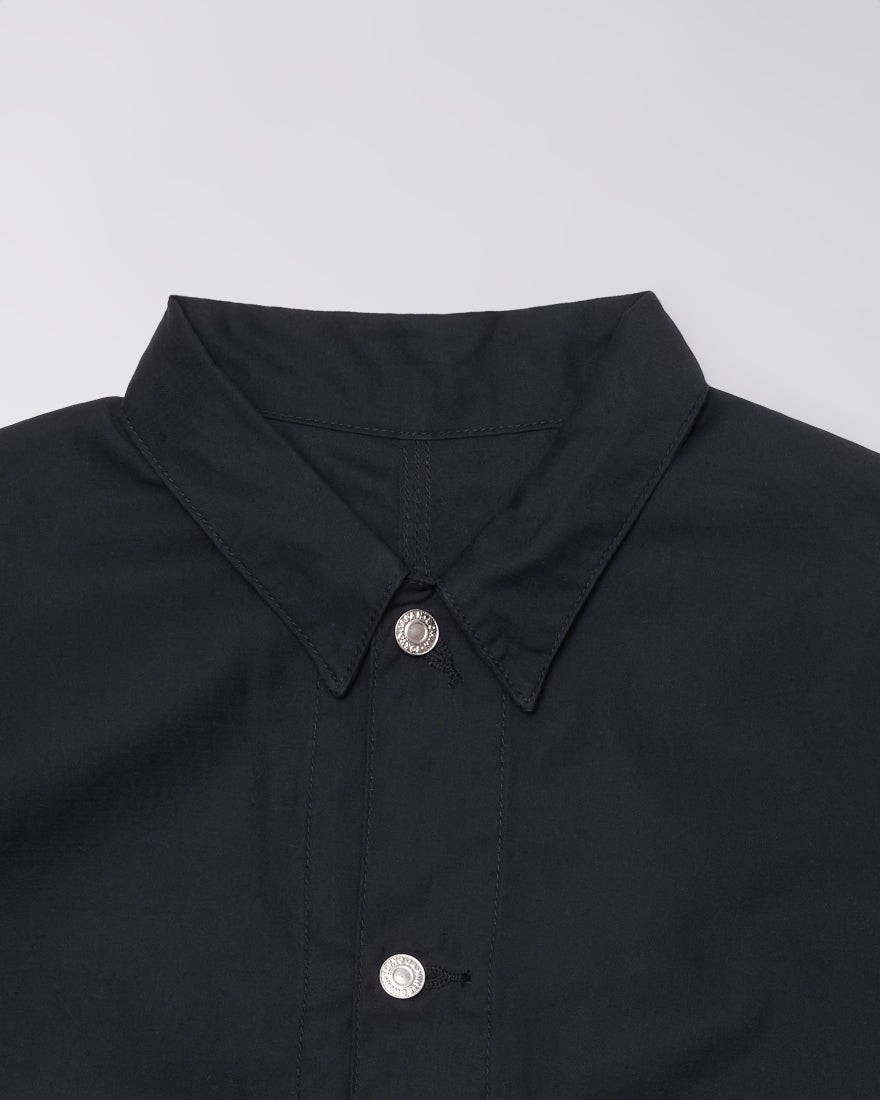 Edwin Coverall Black Uomo – Giacca Workwear Oversize in Cotone