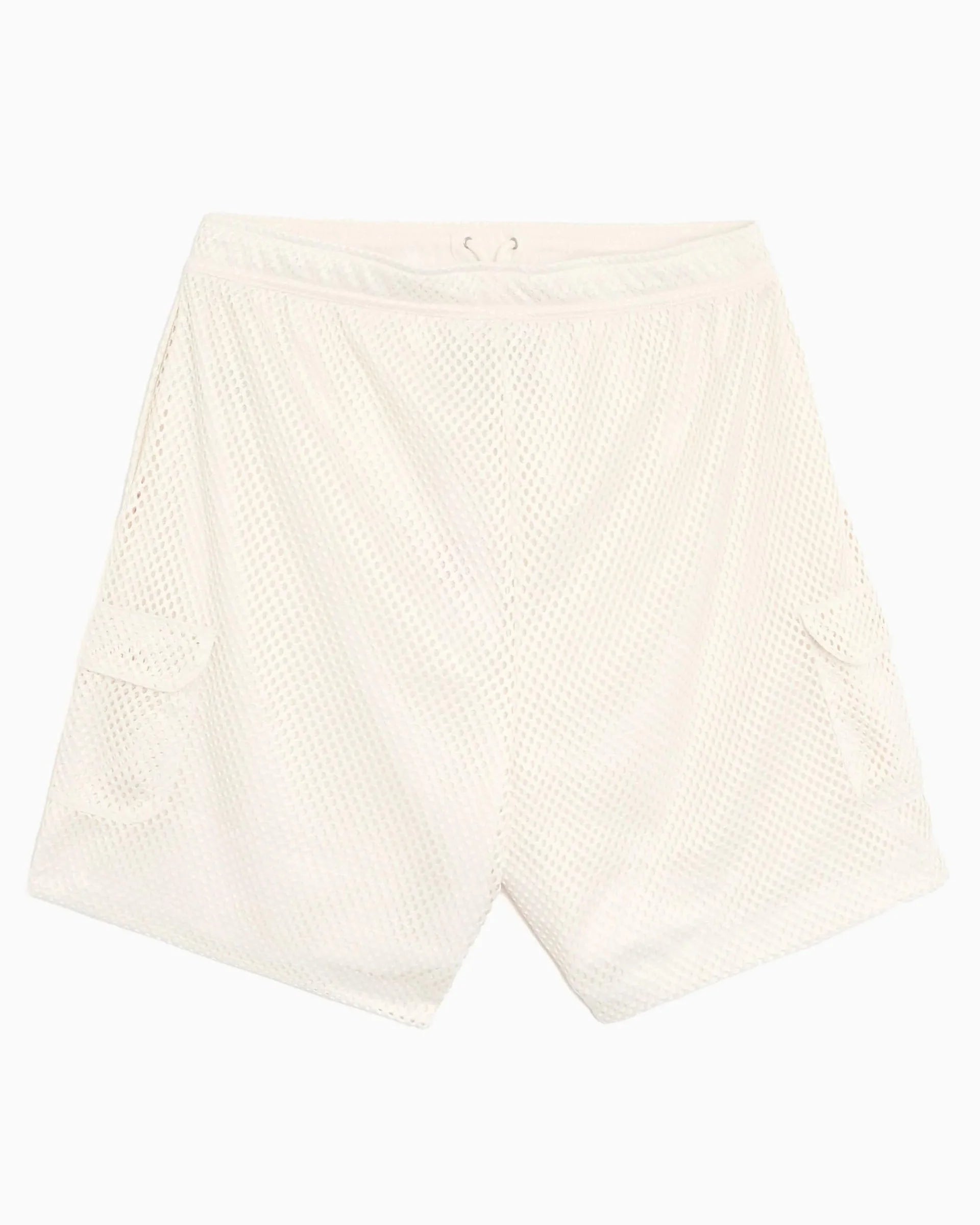 🩳 The North Face Red Box Mesh Utility Shorts – TNF White