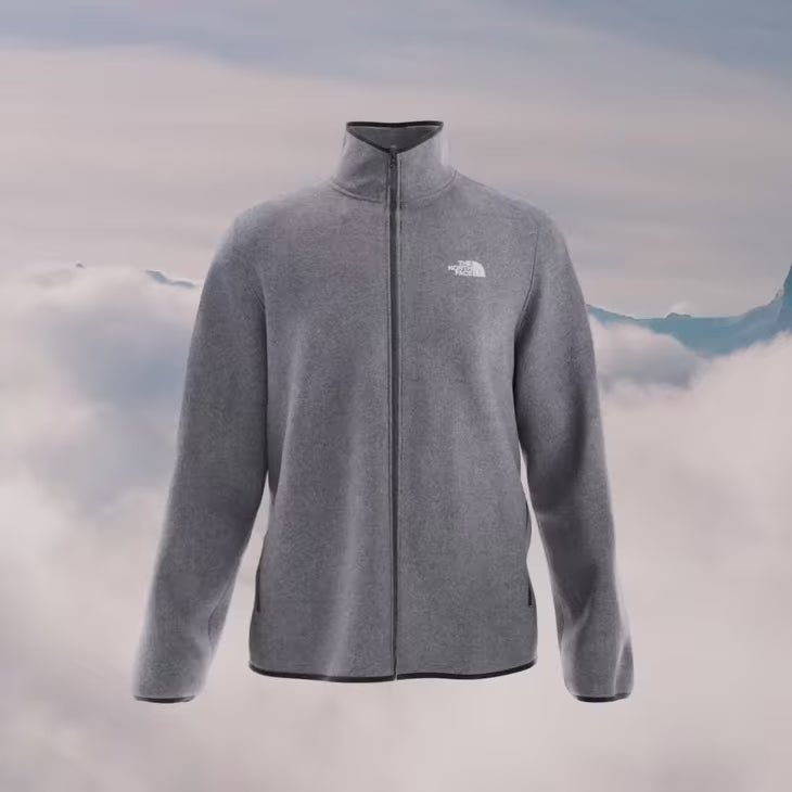 Felpa in Pile THE NORTH FACE Glacier Full Zip - ASPHALT GREY