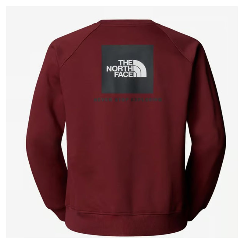 THE NORTH FACE NSE Raglan Box Sweatshirt for Men - SUMAC/ASPHALT GREY