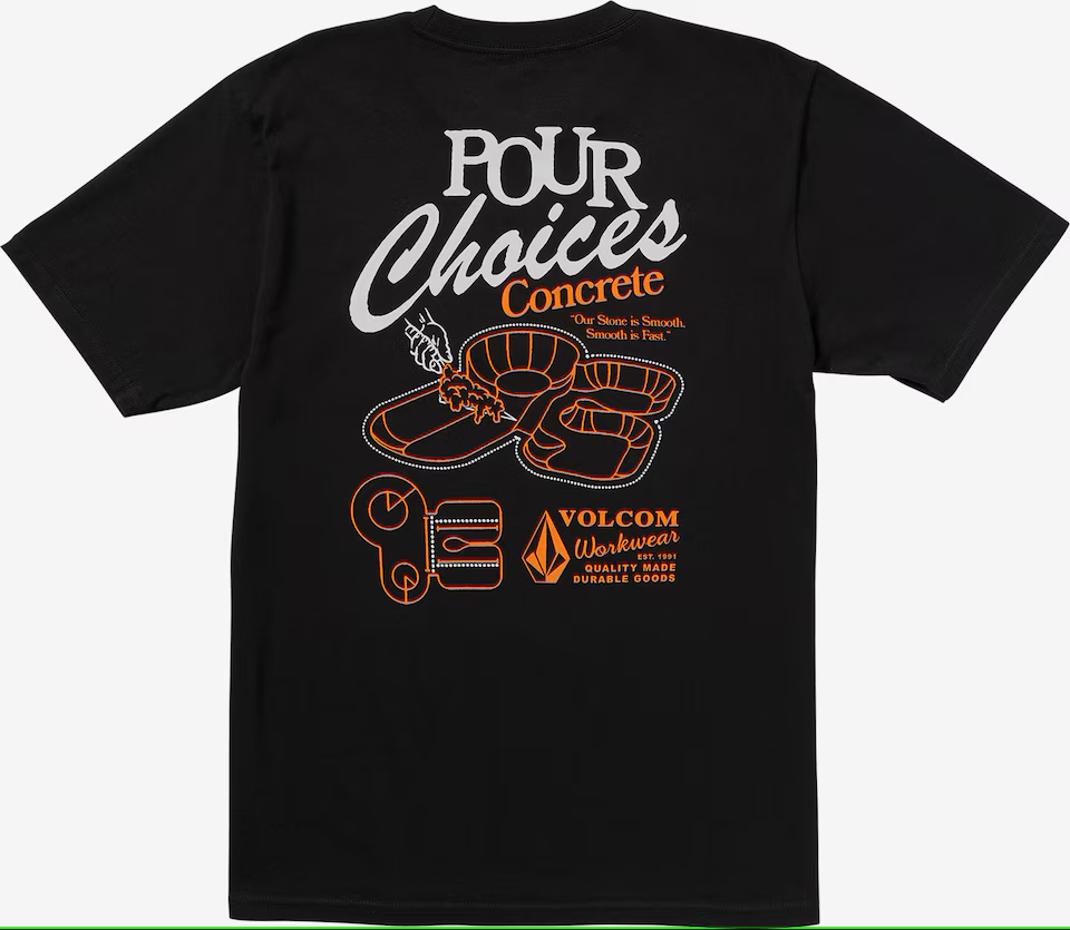 VOLCOM Pour Choices BLACK T-shirt