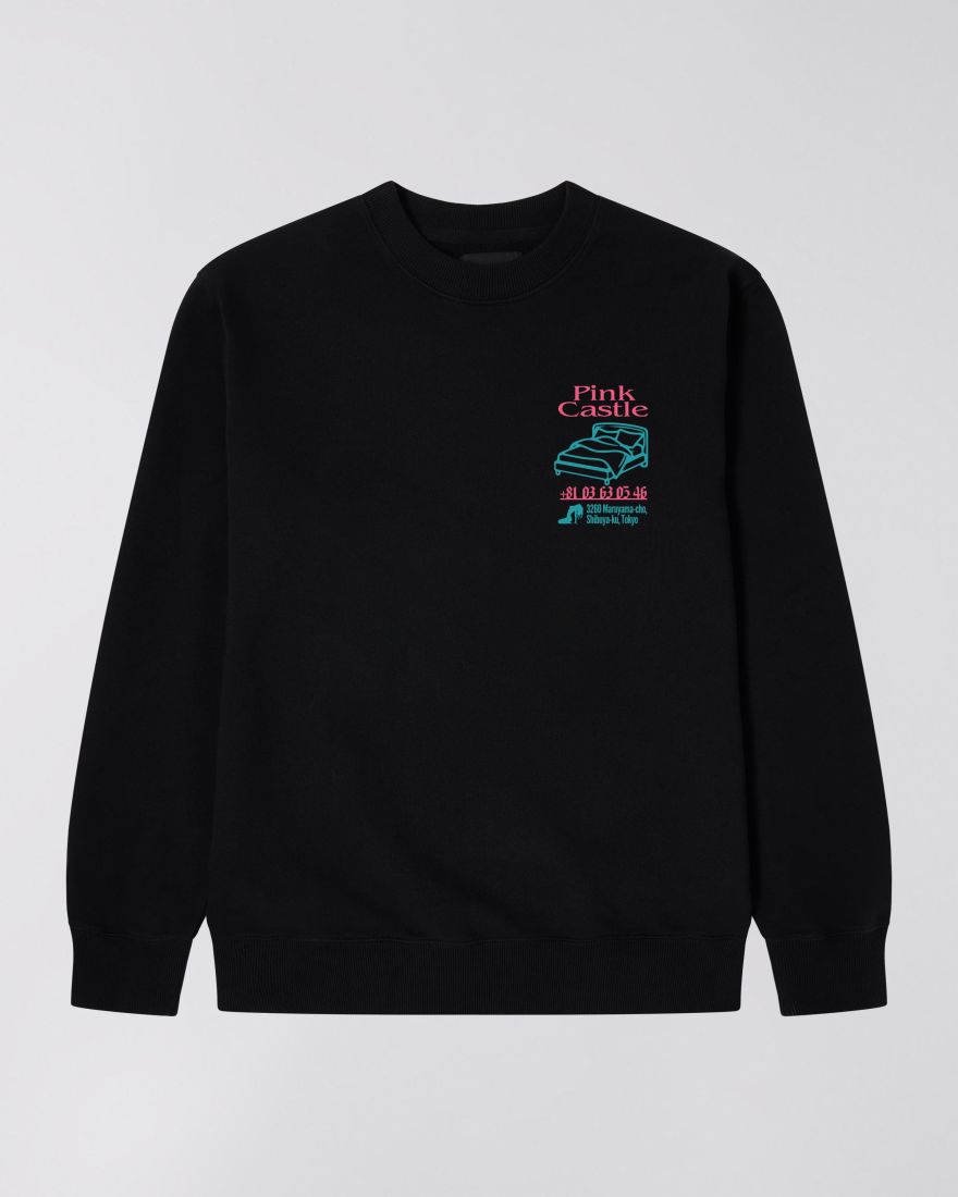EDWIN Pink Castle Sweatshirt - BLACK